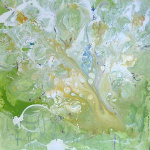 Water Poem Abstract Painting By Cassandra Gaisford