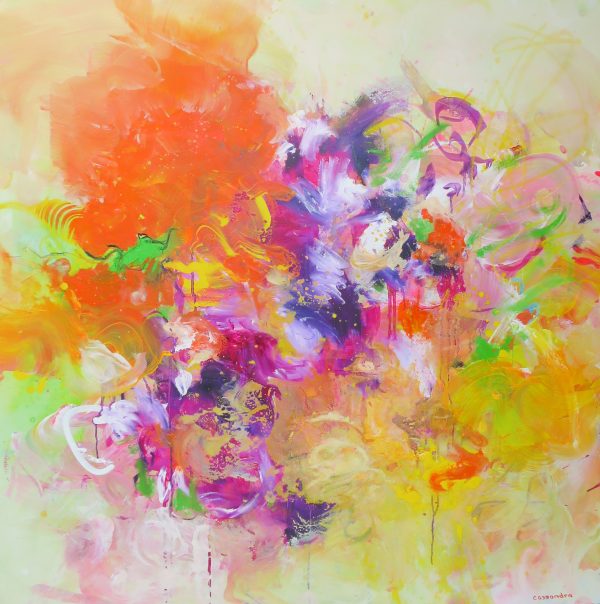 'I Bought You Flowers' Abstract artwork by Cassandra Gaisford